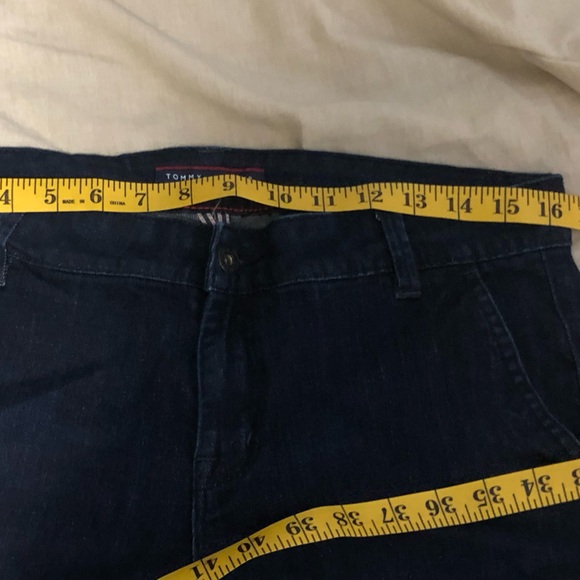 Vintage Tommy Hilfiger Boot Cut Dark Wash Pocket Flap bootcut flare  Jeans - Picture 6 of 7